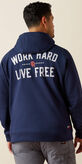 FR DuraStretch Work Hard Live Free Hoodie Front
